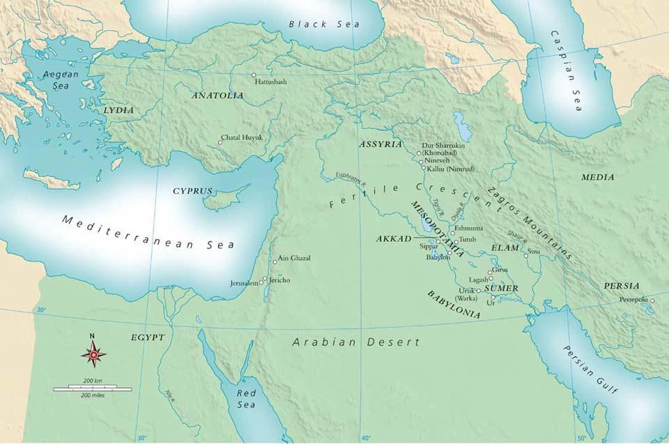 The Fertile Crescent Mesopotamia *the land