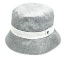Fabric hats - Ladies Spotted Baker Boy Pure Linen Baker Boy Pure Linen Wide Brim 2441 Black,