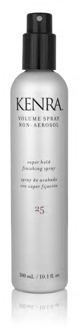 Styling and Finishing VOLUME SPRAY 25 NON-AEROSOL super hold finishing spray Volume Spray 25 Non-Aerosol provides up to 120 hour super hold and 24 hour high humidity resistance.