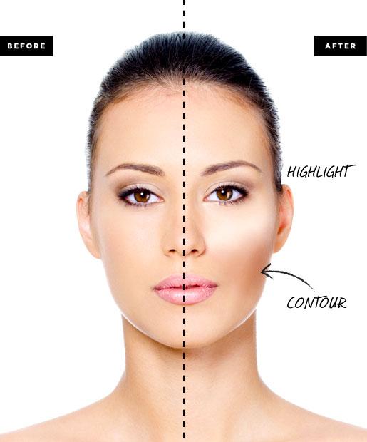 5) Apply mineral foundation to your forehead using the same technique as described in the step above. NOTE: for better coverage repeat these steps until you have obtained the result you wish.