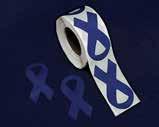 This dark blue ribbon card is approximately 5 inches x 3 1/2 inches. Blank inside.