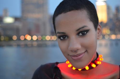 Punk LED Collar Created by Becky Stern