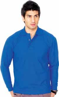 WORKWEAR polo shirts WORKWEAR - POLO SHIRTS LONG SLEEVE POLO SHIRT 250gsm. 50% Polyester 50% Cotton. Long Sleeve. Reactive Dyed.