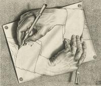 Association Marcel Duchamp / VG Bild-Kunst, Bonn Maurits Cornelis Escher DRAWING HANDS 1948 Lithograph