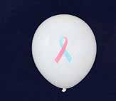 This pink and blue ribbon card is approximately 6 inches x 4.25 inches.