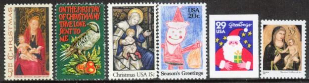 U. S. Christmas Stamps SAVE WITH OUR CHRISTMAS SPECIALS CHRISTMAS OFFER A - All 1962-2010 singles and se-tenants listed (except * items) (Mint price column) Retail value $433.50... ONLY $350.