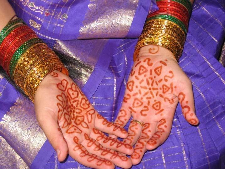 Mendhi Henna, Melissa Gupta, 2005, WikiCommons. History: Mendhi is a method of body decoration that has been practiced in India, Africa, the Middle East, and central Asia for thousands of years.