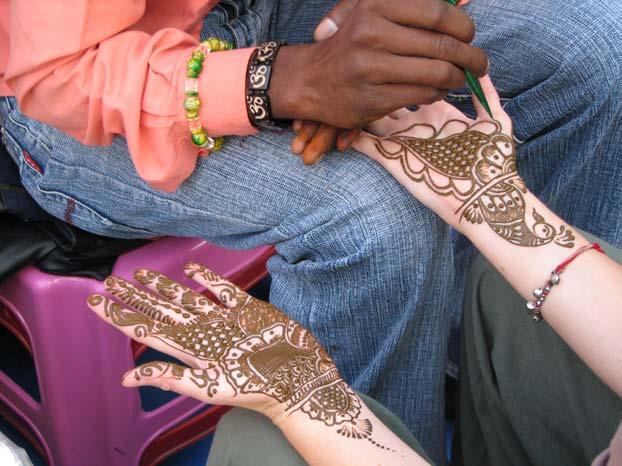 Mendhi Applier, McKay Savage, 2007, WikiCommons. Significance: Henna was first used to alleviate blood diseases, then later was used to decorate and beautify the body.