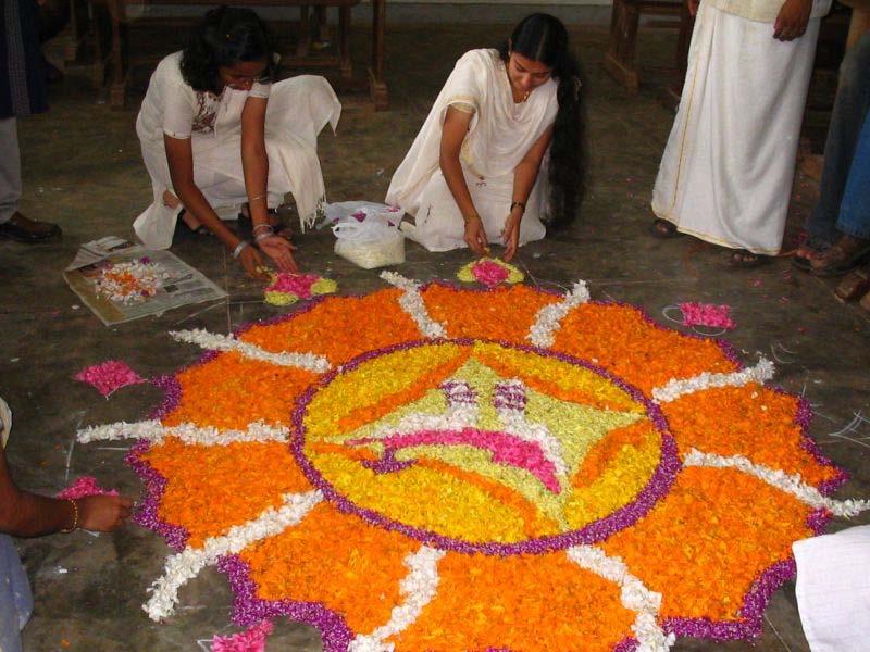 Onan Pukolam, Manoj Krisha, 2006, WikiCommons. Significance: Rangoli is part of the Hindu Diwali festival of lights.