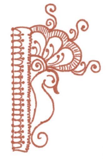 The peacock motif is of Indian origin, mostly used in non-muslim bridal designs.