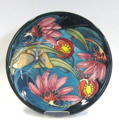 A modern Limited Edition Moorcroft Ginger Jar and Cover by Sian Leeper Decorated with tropical fish amongst coral and seaweed, impressed factory marks, artists