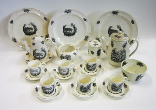 258. A group of 5 various Ridgways Mugs, including Coaching Days; Dunster Yarn Market etc 266. A Dresden porcelain Jardiniere.