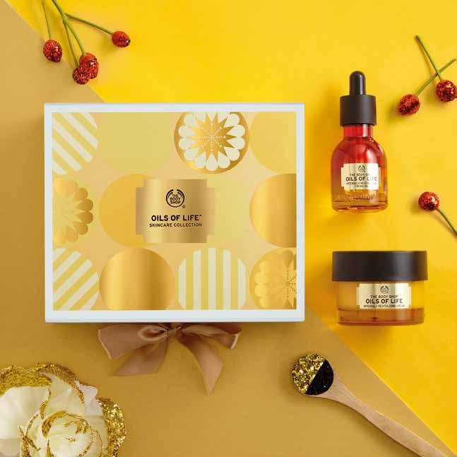 INTENSELY REVITALISING OILS OF LIFE Enriched with black cumin seed oil from Egypt, camellia seed oil from China and rosehip seed oil from Chile, make someone