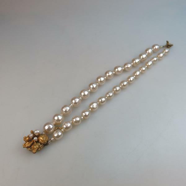 25 Miriam Haskell Double Strand Faux Pearl Bracelet 26