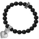 Q40-5148 Black Onyx Bead Bracelet with