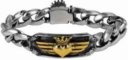 Crowned Heart Bracelet Q43-6020
