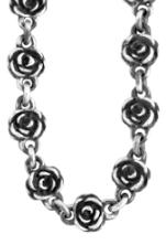 QUEEN Q55-5007 Peace Sign Chain Necklace - 24' (NKCH12-24') Q55-5029 Rose Motif Chain Necklace w/ Large Rose Clasp -