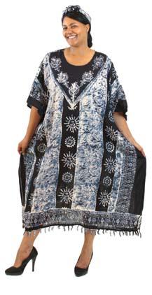 90 Sun Totem Kaftan Celebrate the summer in this comfortable and cultural sun totem kaftan. 100% rayon; dry clean only.