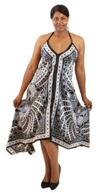 90 Biggest Money Saver Shimmering Batik Halter Dress For a sleek Caribbean style slip