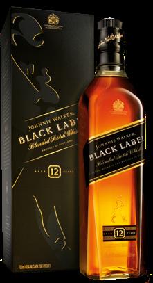 70 L 2 3 JOHNNIE WALKER Blended Scotch Whisky Black Label 0.