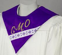 Have fun, be creative and you will enjoy your new robes and stoles for many years.