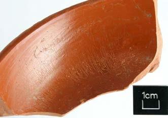York Archaeological Trust 85 Stress cracks on a samian bowl (Context 1948/2049) All major vessel groups were represented (Figure 27).