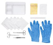 3 x Swabs, Non-woven STERILE 1 x Tape Measure LATEX FREE RSET2007 Nail Surgery Pack Case Quantity: 20 1 x Nail Elevator Double Ended 5 x Swab Non Woven 10x10cm 4ply 5 x