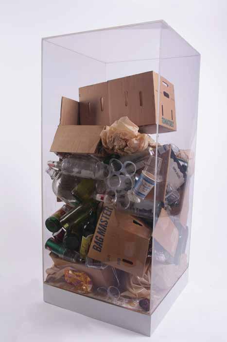 ARMAN Robert Rauschenberg s Refuse, 1970 Accumulation of studio refuse in Plexiglas box 48 x 24 x 24 in.