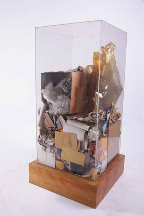 ARMAN Peter Hutchinson s Refuse, 1973 Accumulation of studio refuse in Plexiglas box 48 x 24 x 24 in.