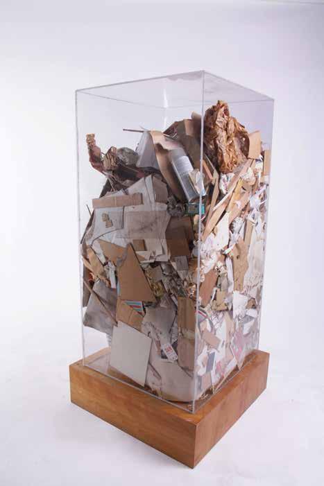 ARMAN Christo s Refuse, 1973 Accumulation of garbage in Plexiglas box 48 x 24 x 24 in.