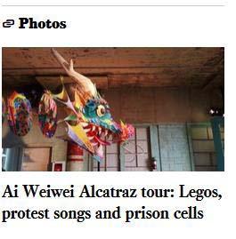 With that, "@Large: Ai Weiwei on Alcatraz," an exhibition that has transformed and added a dimension to the world-renown tourist attraction in San Francisco Bay, was set in motion.
