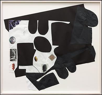 3 Luanne Martineau Take a Knee (2014) Collage of printed and coloured papers with traces of graphite and adhesive on mat board 116 x 125.5 cm.