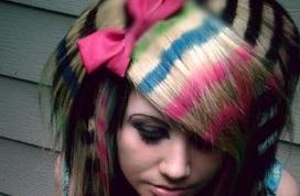 Those who love to be different can try punk type or emo/scene hair color ideas to add spunk to their style.