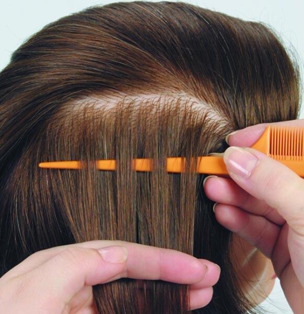 5. When performing a weave procedure, mix very small amounts of product, enabling continuity in lift and timing. If bleach is used for the procedure, stagger volumes to control the lift.