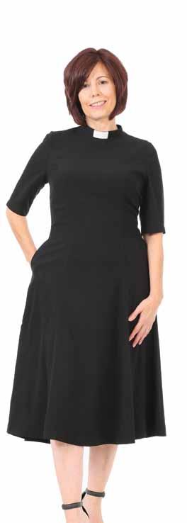 The Clergy Tea Dress is a great midcalf length dress with short sleeves.