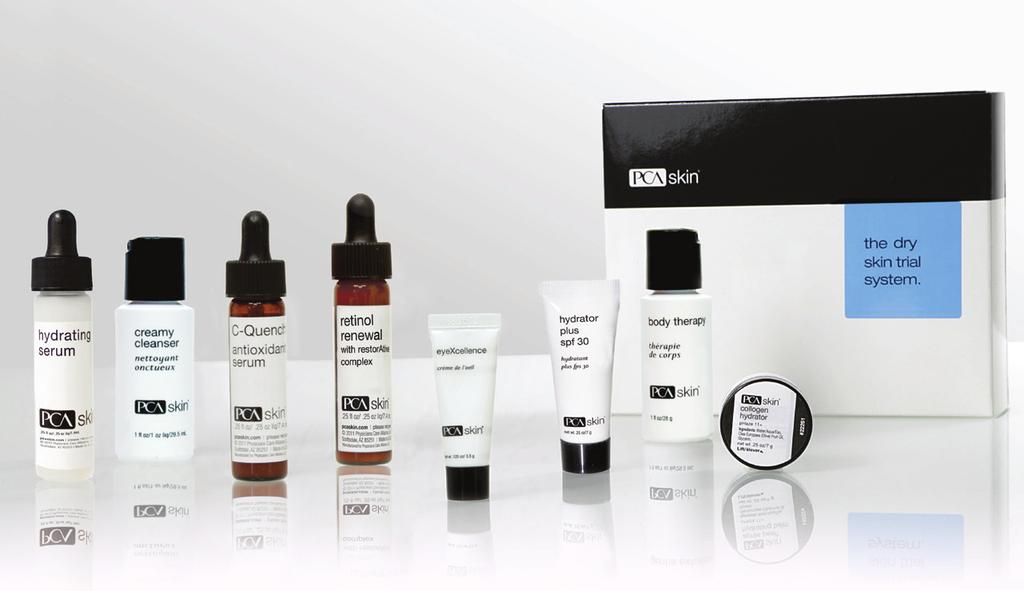 The Normal Skin Trial System This system offers a variety of products for patients with normal skin.