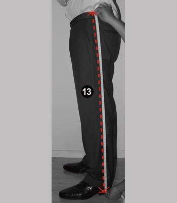 measure around your thigh with room for a finger. 14.