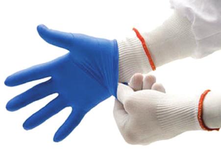 Smooth glove has an attached PVC coated sleeve featuring 31 of overall coverage