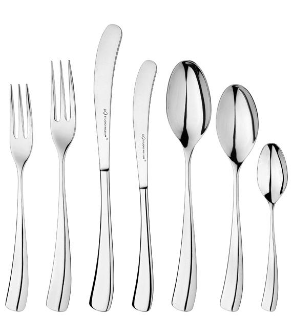 LARCH Cutlery LARCH CUTLERY HAS HISTORICAL INFLUENCES BUT ITS FLOWING FORM GIVES THIS PATTERN A MODERN FLAVOUR.