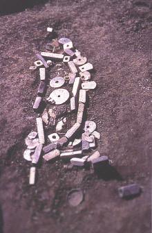 SLIDE NO.4 Excavation Photo: Tomb No 3 at Sidun Liangzhu culture (ca. 2,500 BCE) Jiangsu Province Courtesy China Pictorial Service, Beijing What is the subject of this photo?