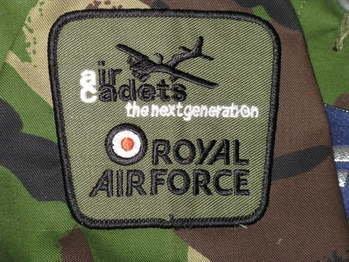 AIR CADET FLASH & ATC TRF Air Cadet Flash: To be sewn central directly above