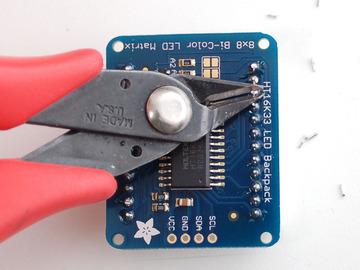 Clip the long pins Now you're ready to wire it up to a microcontroller.