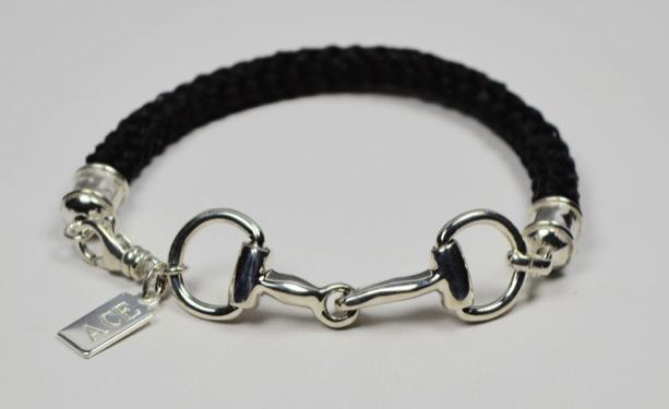 Snaffle Bit Bracelet $160 Adorable, fully articulated sterling silver snaffle bit is 1 ¾ long.