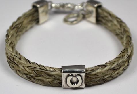 Double Strand Artisan Horseshoe Bracelet $175 Double strand square braid