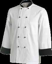 LARGE Basic Jackets - Short Sleeve BASIC CHEF JACKETS SHORT AND LONG SLEEVES Traditional chef jacket Double breasted jacket in soft durable poly cotton 8 X pearl buttons.