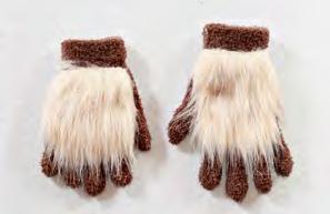 Lynx Paws What You ll Need: brown stretchy gloves tan fur fabric (two rectangles to fit the top of the gloves, approximately 2.5 x 3.
