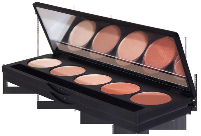 DELUXE COMPACTS PRESSED MINERAL 5-SHADE EYESHADOW COMPACT EYE-5SHD-SM-(COLOR#)-M DELUXE COMPACTS MINERAL MINI DELUXE