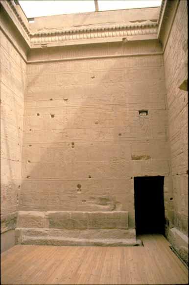The open court in the Temple of Isis at Philae (photo by the author) Designations The Egyptian priests who designed the inscriptions and reliefs for the walls of the ensembles in the Ptolemaic and