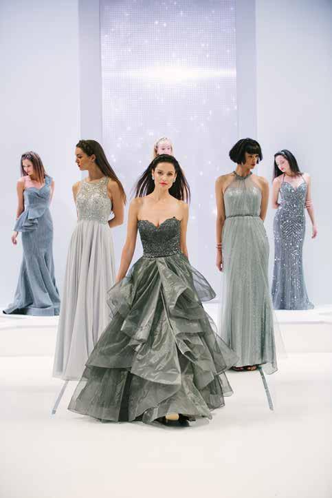 The buyers who came were serious buyers, wanting to plan their next SS18 occasionwear buy.