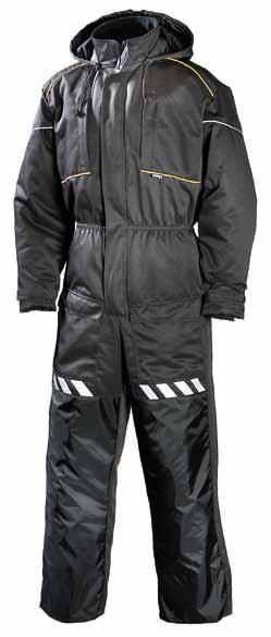 COVERALL 671 30% cotton, 245 g, water- and stain-resistant DARK GREY Zipped chest pockets, pen pockets, front pockets with acces to own pockets, cargo pocket and back pocket. Hammer loop.